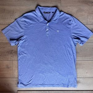 Travis Mathew Light Blue Polo Golf Shirt XXL